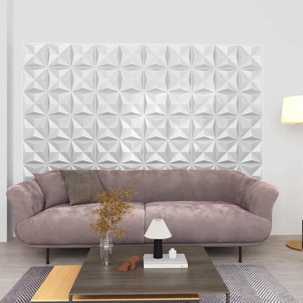 vidaXL Panneaux muraux 48 pcs 50 x 50 cm Mousse XPS