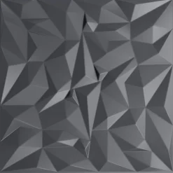 vidaXL Panneaux muraux 12 pcs Gris Améthyste 50 x 50 cm Mousse XPS