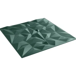 vidaXL Panneaux muraux 24 pcs Vert Améthyste 50 x 50 cm Mousse XPS