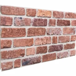 Matériaux De Construction-vidaXL Panneaux muraux 10 pcs Rouge 100 x 50 cm Mousse EPS Brique rouge