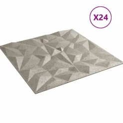 vidaXL Panneaux muraux 24 pcs 50 x 50 cm Mousse XPS