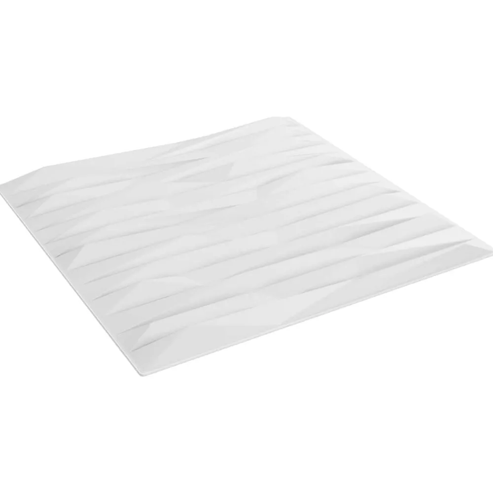 Matériaux De Construction-vidaXL Panneaux muraux 48 pcs 50 x 50 cm Mousse XPS Pierre blanche
