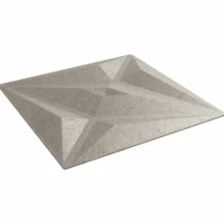 Matériaux De Construction-vidaXL Panneaux muraux 24 pcs Béton Étoile 50 x 50 cm Mousse XPS Béton &Eacute;toile