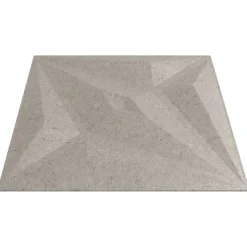 vidaXL Panneaux muraux 12 pcs Béton Étoile 50 x 50 cm Mousse XPS