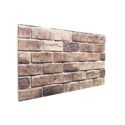 Matériaux De Construction-vidaXL Panneaux muraux 10 pcs 100 x 50 cm Mousse EPS Marron et gris