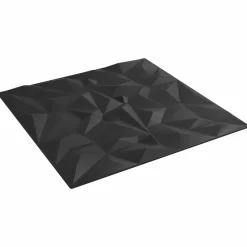 Matériaux De Construction-vidaXL Panneaux muraux 48 pcs 50 x 50 cm Mousse XPS Noir
