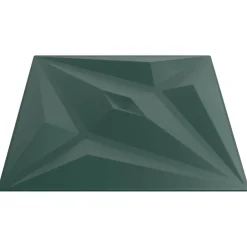 Matériaux De Construction-vidaXL Panneaux muraux Étoile 12 pcs Vert Étoile 50 x 50 cm Mousse XPS Étoile verte