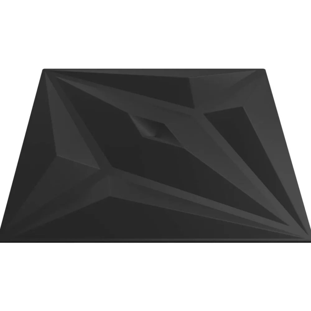 Matériaux De Construction-vidaXL Panneaux muraux Étoile 48 pcs Noir Étoile 50 x 50 cm Mousse XPS Noir étoilé