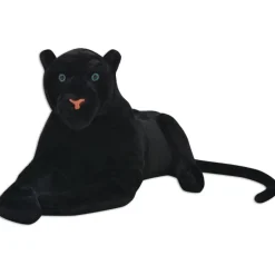 vidaXL Panthère en peluche Noir XXL