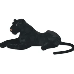 vidaXL Panthère en peluche Noir XXL
