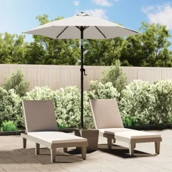 vidaXL Parasol 200x224 cm Aluminium