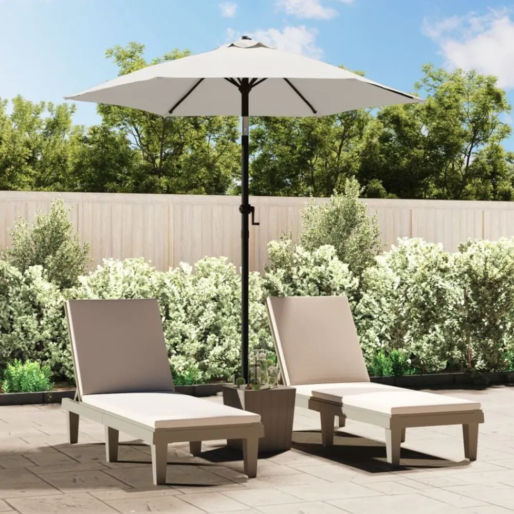 vidaXL Parasol 200x224 cm Aluminium