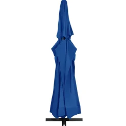 Pelouses & Jardins-vidaXL Parasol de jardin avec mât en aluminium 500 cm é bleu azur