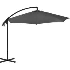 vidaXL Parasol de jardin en porte-à-feux avec mât en acier