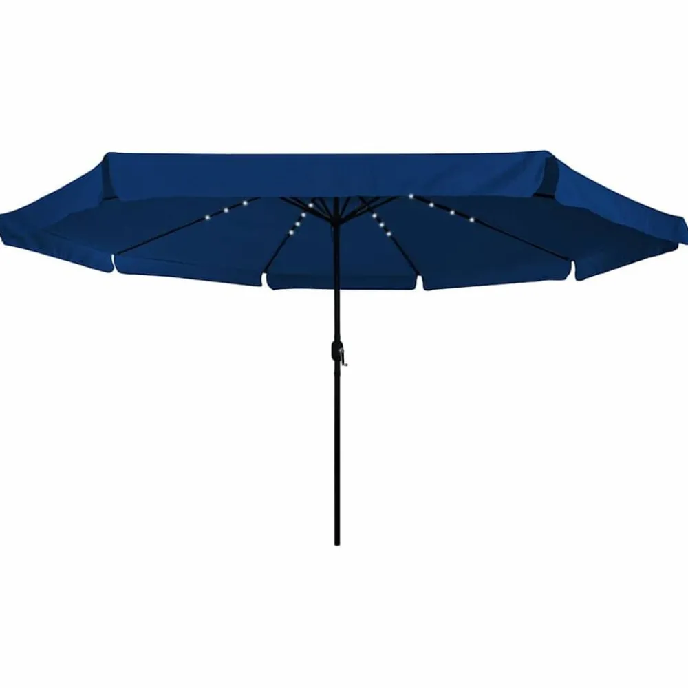 Pelouses & Jardins-vidaXL Parasol de jardin 395 x 395 x 245 cm Polyester Azur