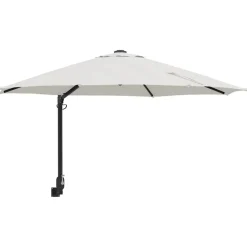 Pelouses & Jardins-vidaXL Parasol de jardin 248 x 248 x 148 cm Polyester et Acier Sable