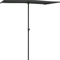 Pelouses & Jardins-vidaXL Parasol de jardin avec mât en aluminium 180x110 cm Anthracite