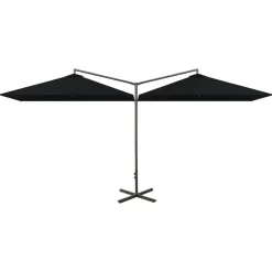 vidaXL Parasol de jardin double avec mât en acier 600x300 cm