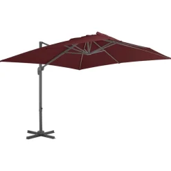 vidaXL Parasol de jardin en porte-à-faux avec mât en aluminium