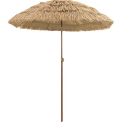 Pelouses & Jardins-vidaXL Parasol de jardin Naturel 160 x 160 x 196 cm