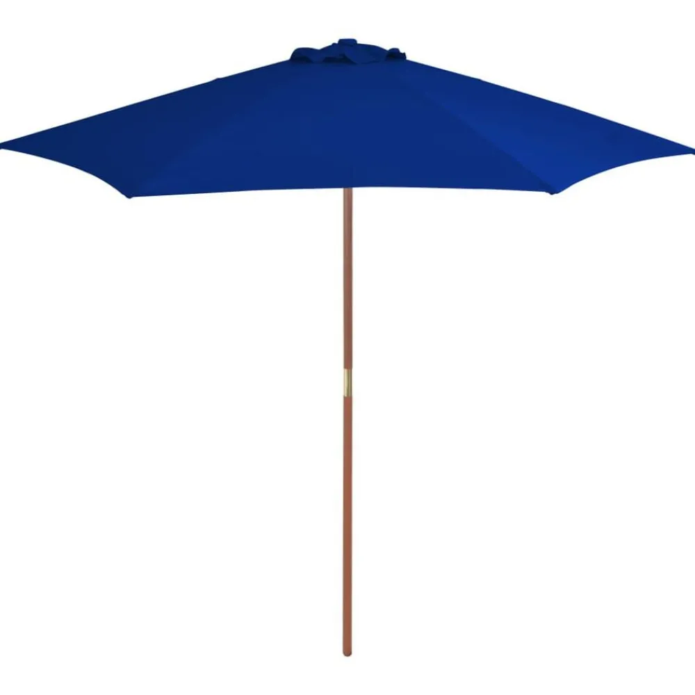 vidaXL Parasol de jardin avec mât en bois 270 cm