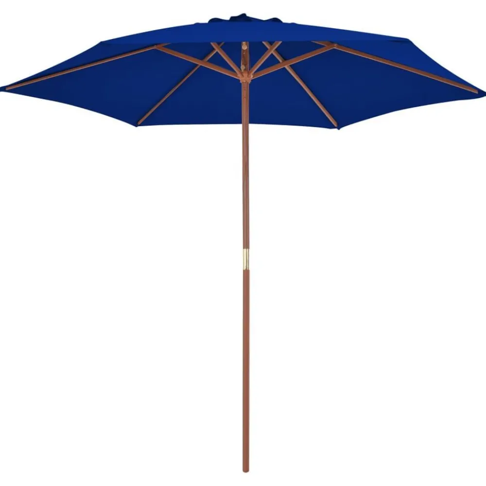 vidaXL Parasol de jardin avec mât en bois 270 cm
