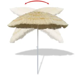 Pelouses & Jardins-vidaXL Parasol de plage inclinable style Hawaii