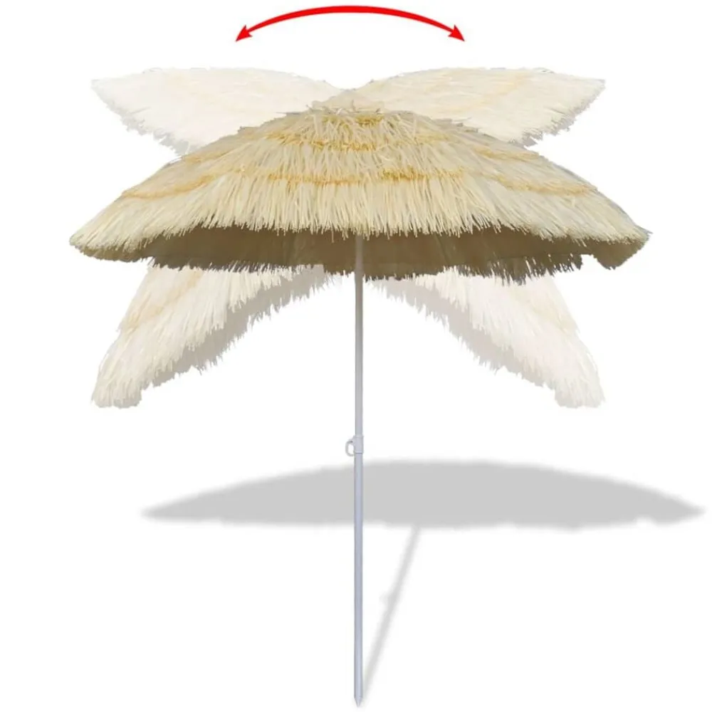 Pelouses & Jardins-vidaXL Parasol de plage inclinable style Hawaii