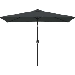 Pelouses & Jardins-vidaXL Parasol d'extérieur avec mât en métal 300x200 cm Anthracite