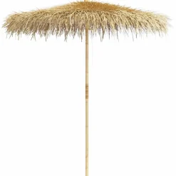 vidaXL Parasol en bambou avec toit en feuille de bananier 270 cm