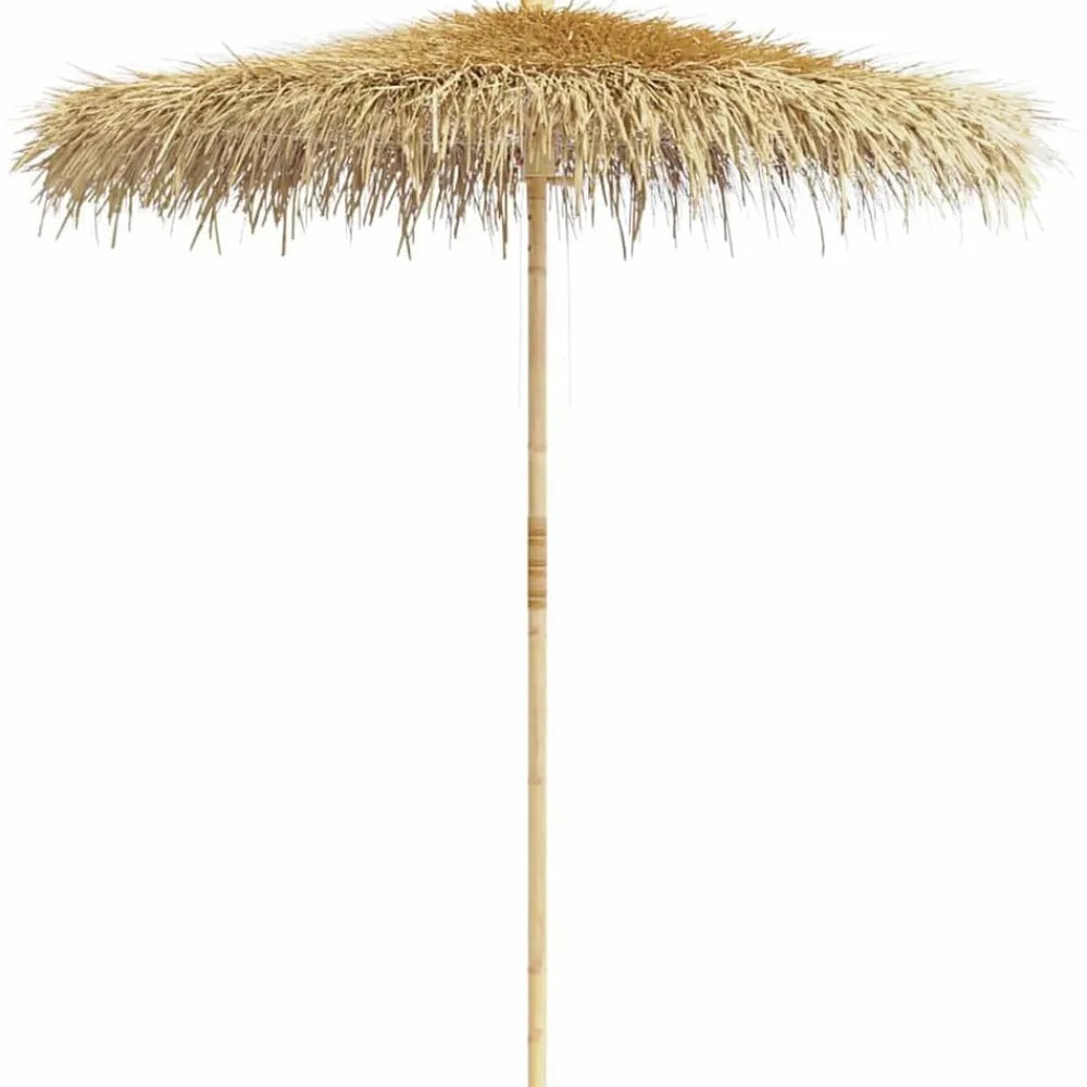 vidaXL Parasol en bambou avec toit en feuille de bananier 270 cm
