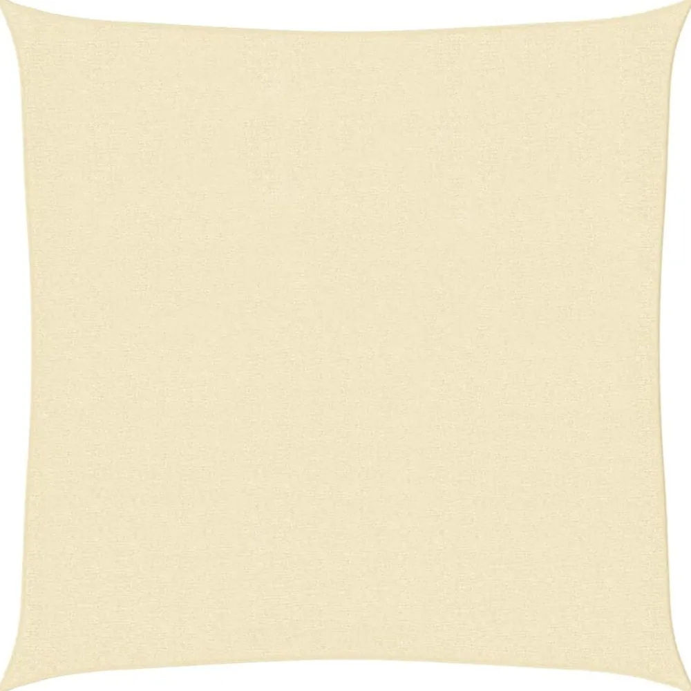 vidaXL Parasol en PEHD carré 3,6 x 3,6 m Crème