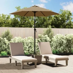 vidaXL Parasol 200x224 cm Aluminium