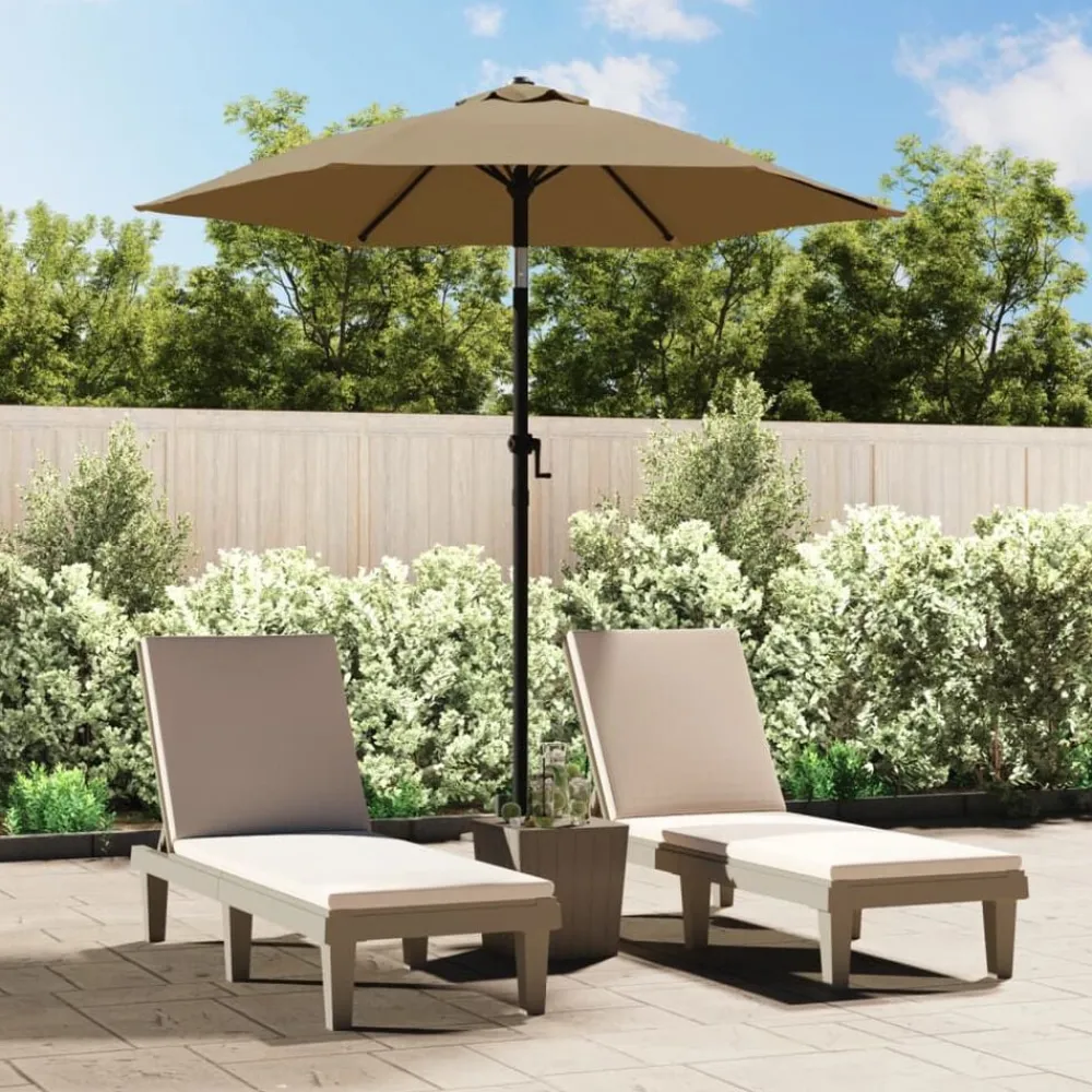 vidaXL Parasol 200x224 cm Aluminium