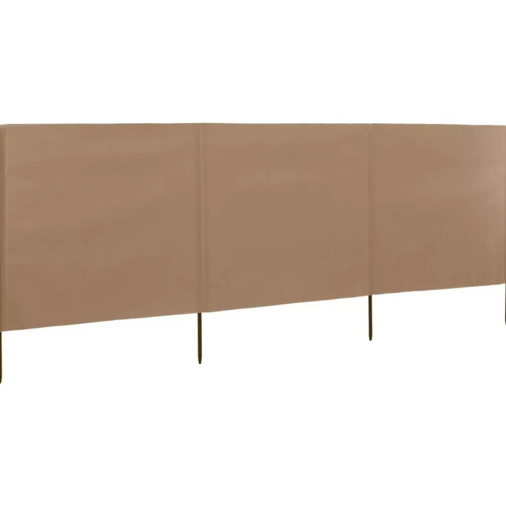 vidaXL Paravent 3 panneaux Tissu 400 x 120 cm
