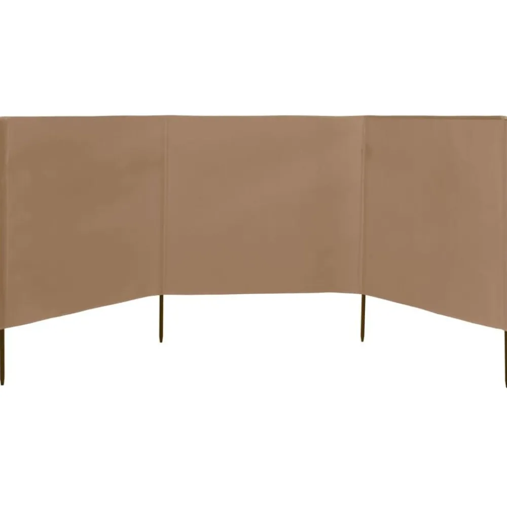 vidaXL Paravent 3 panneaux Tissu 400 x 120 cm