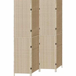 Séparateurs De Pièces-vidaXL Paravent 195 x 180 cm polyrotin Beige