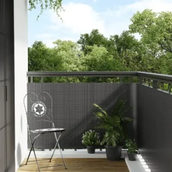Clôtures & Barrières-vidaXL Paravent de balcon 300x80 cm résine tressée Anthracite