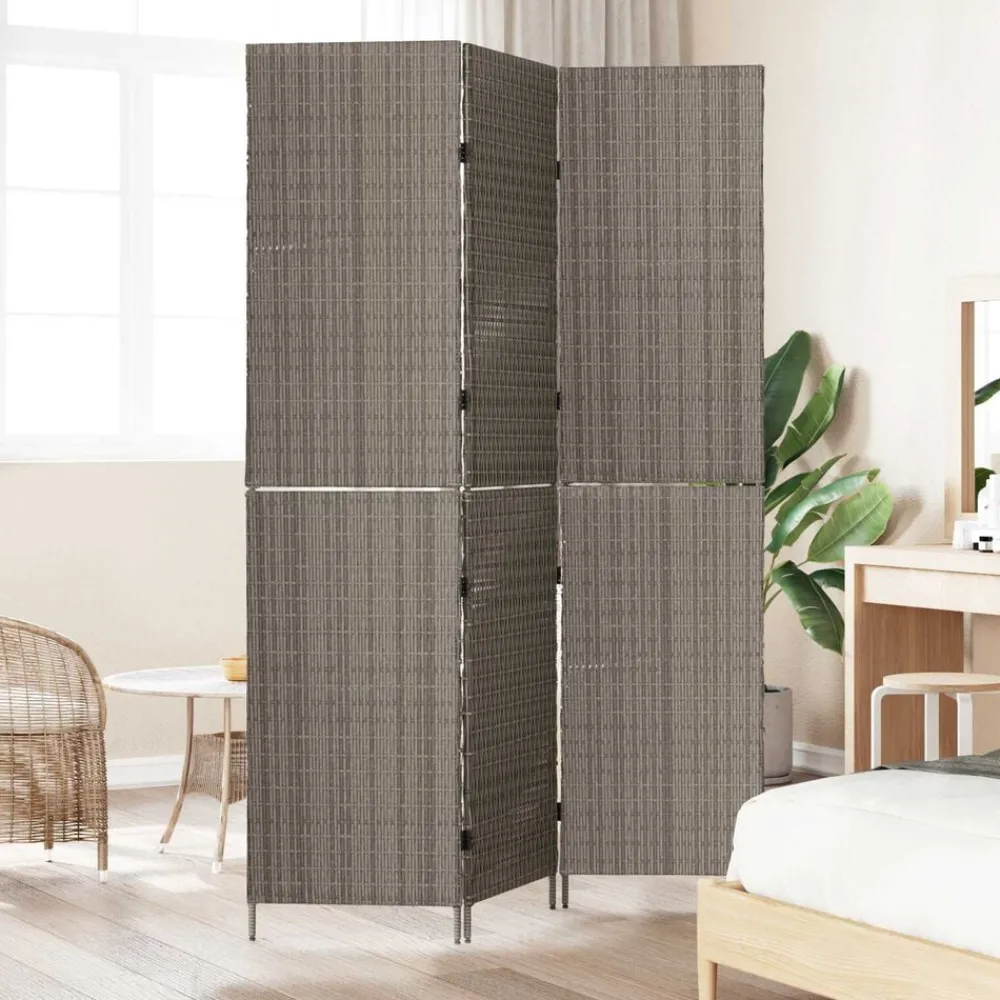 vidaXL Paravent 146 x 180 cm. polyrotin