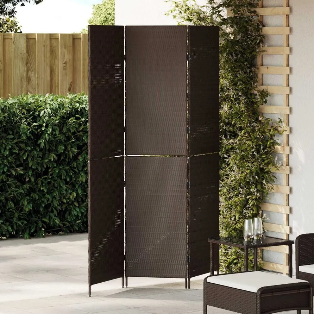 vidaXL Paravent 146 x 180 cm. polyrotin