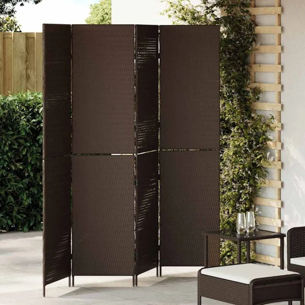 vidaXL Paravent 195 x 180 cm polyrotin