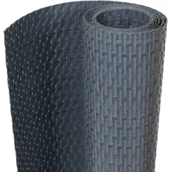 Clôtures & Barrières-vidaXL Paravents de balcon 5 pcs 255x19 cm résine tressée Anthracite