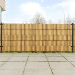 vidaXL Paravents de balcon 10 pcs 255x19cm résine tressée