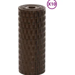 vidaXL Paravents de balcon 10pcs 255x19cm résine tressé