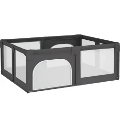 vidaXL Parc pour bébé avec 2 portes Tissu Oxford