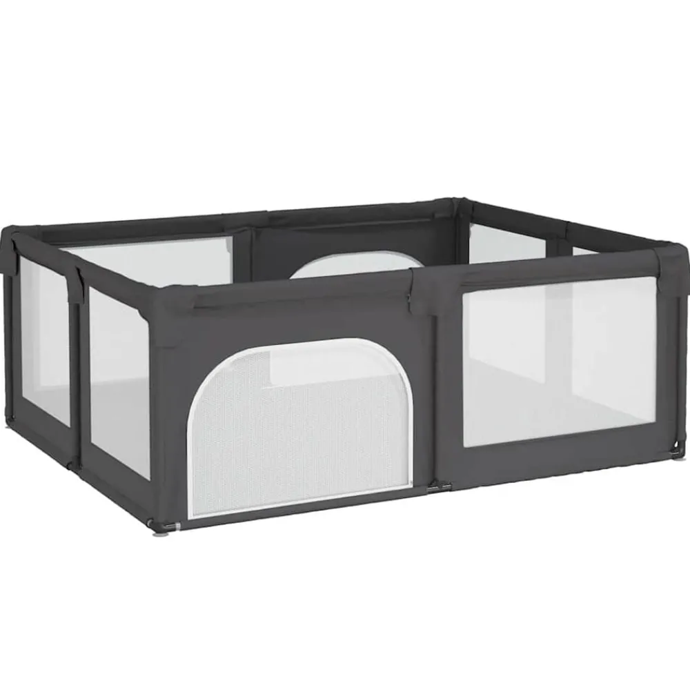 vidaXL Parc pour bébé avec 2 portes Tissu Oxford