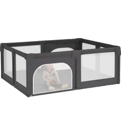 vidaXL Parc pour bébé avec 2 portes Tissu Oxford