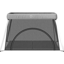 Jouets & Équipement D'Éveil Pour Bébés-vidaXL Parc pour bébé avec matelas Tissu de lin Gris clair