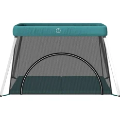 vidaXL Parc pour bébé avec matelas Tissu de lin