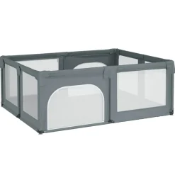 vidaXL Parc pour bébé avec 2 portes Tissu Oxford